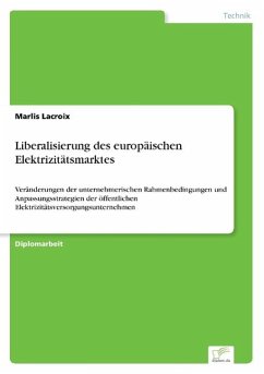 Liberalisierung des europäischen Elektrizitätsmarktes - Lacroix, Marlis