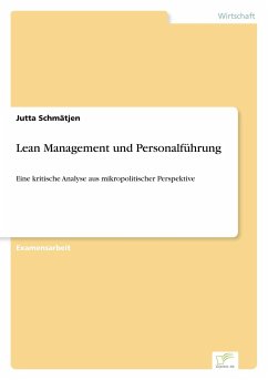 Lean Management und Personalführung - Schmätjen, Jutta