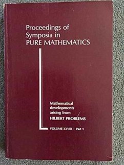 Mathematical Developments Arising from Hilbert Problems - American Mathem