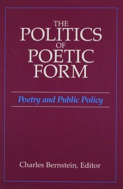 Cover The Politics of Poetic Form