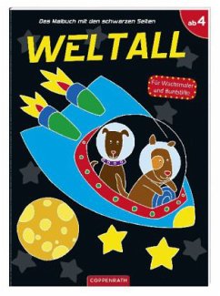 Cover Das Malbuch mit den schwarzen Seiten: Weltall