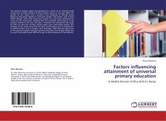Factors influencing attainment of universal primary education