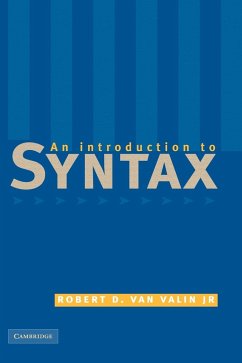 An Introduction to Syntax - Valin, Robert D. Jr. van; Valin, Jr.; Valin, Robert D. van JR.