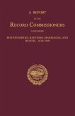 A Report of the Record Commissioners, Conatining Boston Births, Baptisms, Marriages, and Deaths, 1630-1699