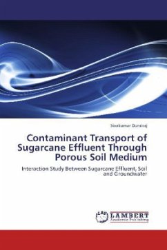 Contaminant Transport of Sugarcane Effluent Through Porous Soil Medium