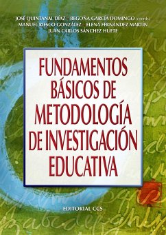 Fundamentos básicos de metodología de investigación educativa - Quintanal Díaz, José
