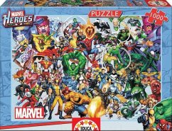 Carletto 9215193 - Educa, Marvel Heroes Superhelden, Comic-Puzzle, 1000 Teile
