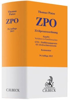 Zivilprozessordnung (ZPO), Kommentar - Thomas, Heinz; Putzo, Hans