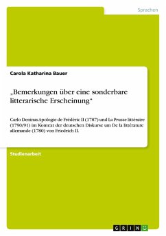 "Bemerkungen über eine sonderbare litterarische Erscheinung" "Bemerkungen über eine sonderbare litterarische Erscheinung"