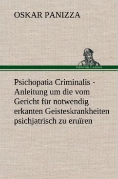 Psichopatia Criminalis - Panizza, Oskar