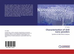 Characterization of ZnO nano powders