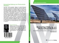 Rückseitige Klebung von Photovoltaik-Modulen