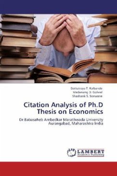 Citation Analysis of Ph.D Thesis on Economics - Kalbande, Dattatraya T.;Golwal, Madansing D.;Sonwane, Shashank S.