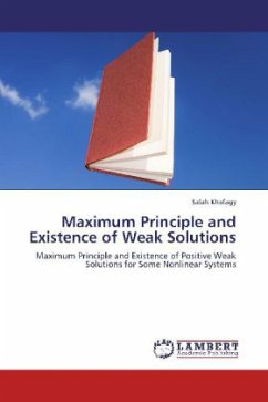 Maximum Principle and Existence of Weak Solutions