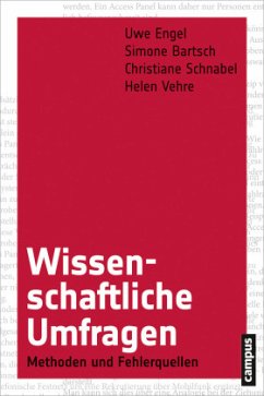 Wissenschaftliche Umfragen - Engel, Uwe;Bartsch, Simone;Schnabel, Christiane