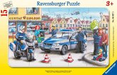 Ravensburger 06037 - Einsatz der Polizei, 15 Teile Rahmenpuzzle