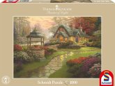 Schmidt 58463 - Thomas Kinkade: Haus mit Brunnen, Puzzle 1000 Teile