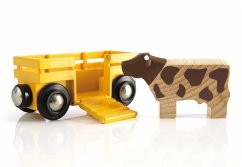 BRIO 33406 - Tierwagen mit Kuh