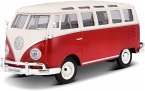 Maisto 1:25 VW Bus Samba red+white