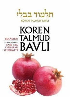 Koren Talmud Bavli, English, Vol.1: Berakhot: Standard (Color): With Commentary by Rabbi Adin Steinsaltz - Steinsaltz, Adin