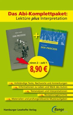 Der Prozess - Das Abi-Komplettpaket: Lektüre plus Interpretation. - Kafka, Franz