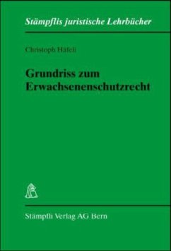 Cover Grundriss zum Erwachsenenschutzrecht (f. d. Schweiz)
