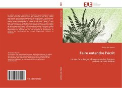 Faire entendre l¿écrit - Ben bourek, Amina