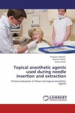 Topical anesthetic agents used during needle insertion and extraction