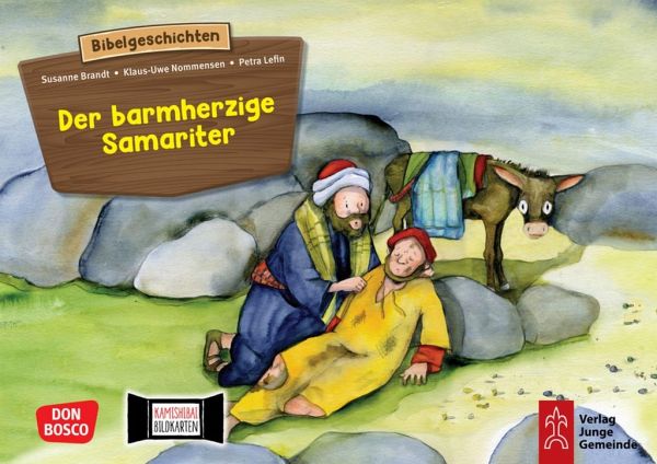 Bildkarten für unser Erzähltheater: Der barmherzige Samariter.