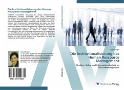 Die Institutionalisierung des Human Ressource Management - Mezger, Anja