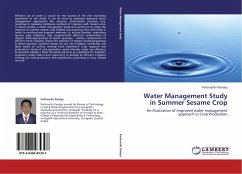 Water Management Study in Summer Sesame Crop