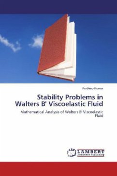 Stability Problems in Walters B' Viscoelastic Fluid - Kumar, Pardeep