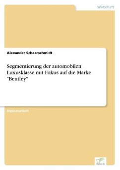 Segmentierung der automobilen Luxusklasse mit Fokus auf die Marke &quote;Bentley&quote;