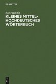 Kleines Mittelhochdeutsches Wörterbuch (eBook, PDF)