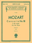 Concerto No. 18 in Bb, K.456: Schirmer Library of Classics Volume 1823 Piano Duet