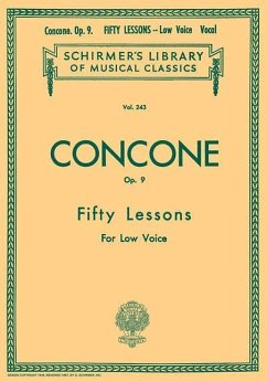 50 Lessons, Op. 9: Schirmer Library of Classics Volume 243 Low Voice