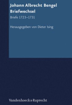 Johann Albrecht Bengel: Briefwechsel / Texte zur Geschichte des Pietismus Abteilung VI, Band 002, Tl.2 - Bengel, Johann Albrecht