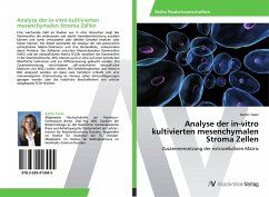 Analyse der in-vitro kultivierten mesenchymalen Stroma Zellen - Taetz, Katrin