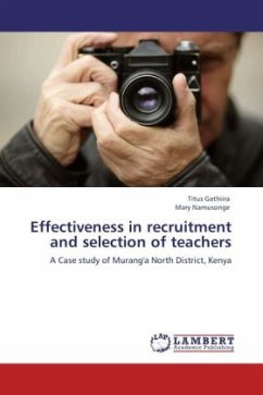 Effectiveness in recruitment and selection of teachers