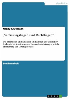 ¿Verfassungsfragen sind Machtfragen¿ - Grützbach, Nancy
