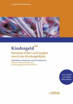 Arbeitsuchende und ausbildungsplatzsuchende Kinder / Kindergeld 365 Paket.4 - Lange, Klaus; Lüdecke, Reinhard; Schmerse, Ingeborg