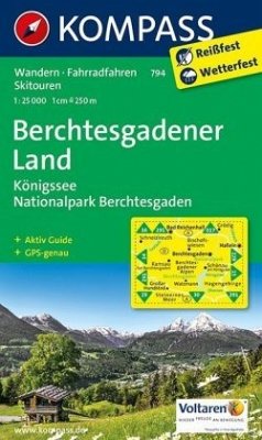 Kompass Karte Berchtesgadener Land, Königssee, Nationalpark Berchtesgaden