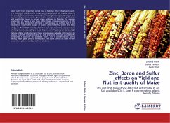 Zinc, Boron and Sulfur effects on Yield and Nutrient quality of Maize - Malik, Zubaria;Parveen, Sajida;Khan, Ayub