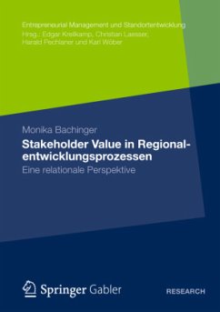 Stakeholder Value in Regionalentwicklungsprozessen - Bachinger, Monika