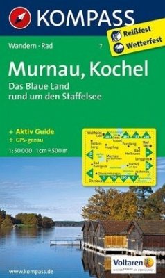 KOMPASS Wanderkarte Murnau - Kochel - Das blaue Land rund um den Staffelsee