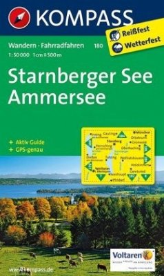 Kompass Karte Starnberger See, Ammersee