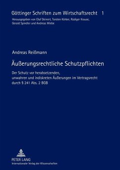 Äußerungsrechtliche Schutzpflichten - Reißmann, Andreas