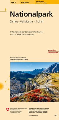 Cover Swisstopo 1 : 50 000 Nationalpark