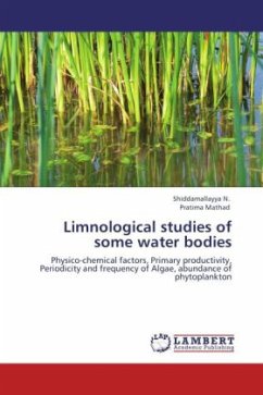 Limnological studies of some water bodies