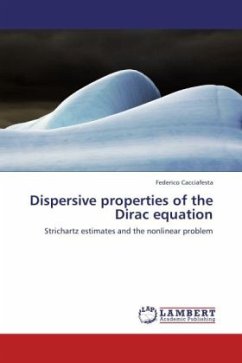 Dispersive properties of the Dirac equation